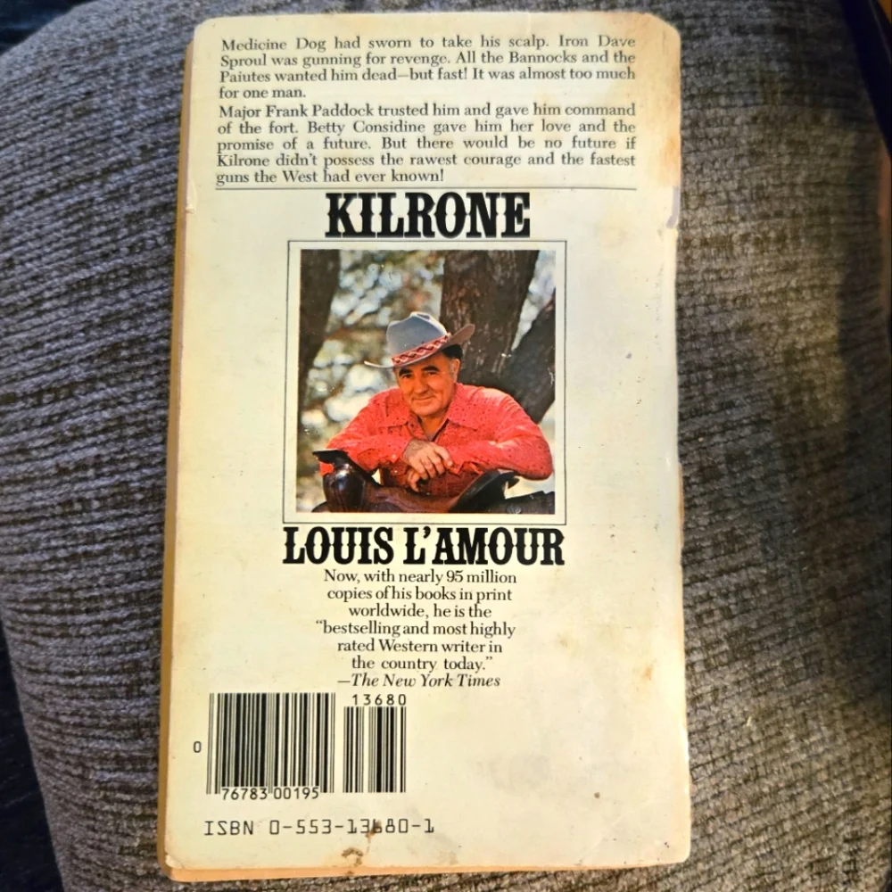 🌞Louis L'Amour 'Kilrone' Paperback Book